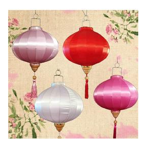 Lanterne vietnamien en bambou soie, lanterne pour décoration de mariage, lanterne d'extérieur - Product Image 4