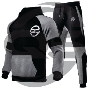 Conjunto de chándal de Jogger ajustado de camuflaje para hombre al por mayor con logotipo personalizado - Product Image 3