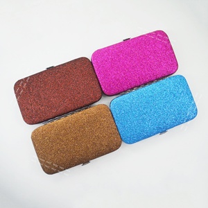 Premium Quality Beautiful Colors Empty Magnetic <b>Lashes</b> Tweezers <b>Kits</b> 3Pcs & 6Pcs Holder Of Eyelash Tweezers Glitter Case - Product Image 1