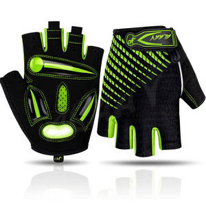 Gants de cyclisme demi-doigts de haute qualité Gants en cuir rembourrés en gel de sport respirants pour les sports d'entraînement et de fitness - Product Image 1