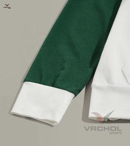 Patrón de impresión sólida Sudadera con capucha Bloque Color Poliéster Fleece Bordado Tejido Anti-Encogimiento Antiarrugas Tallas grandes Sostenible OEM - Product Image 3