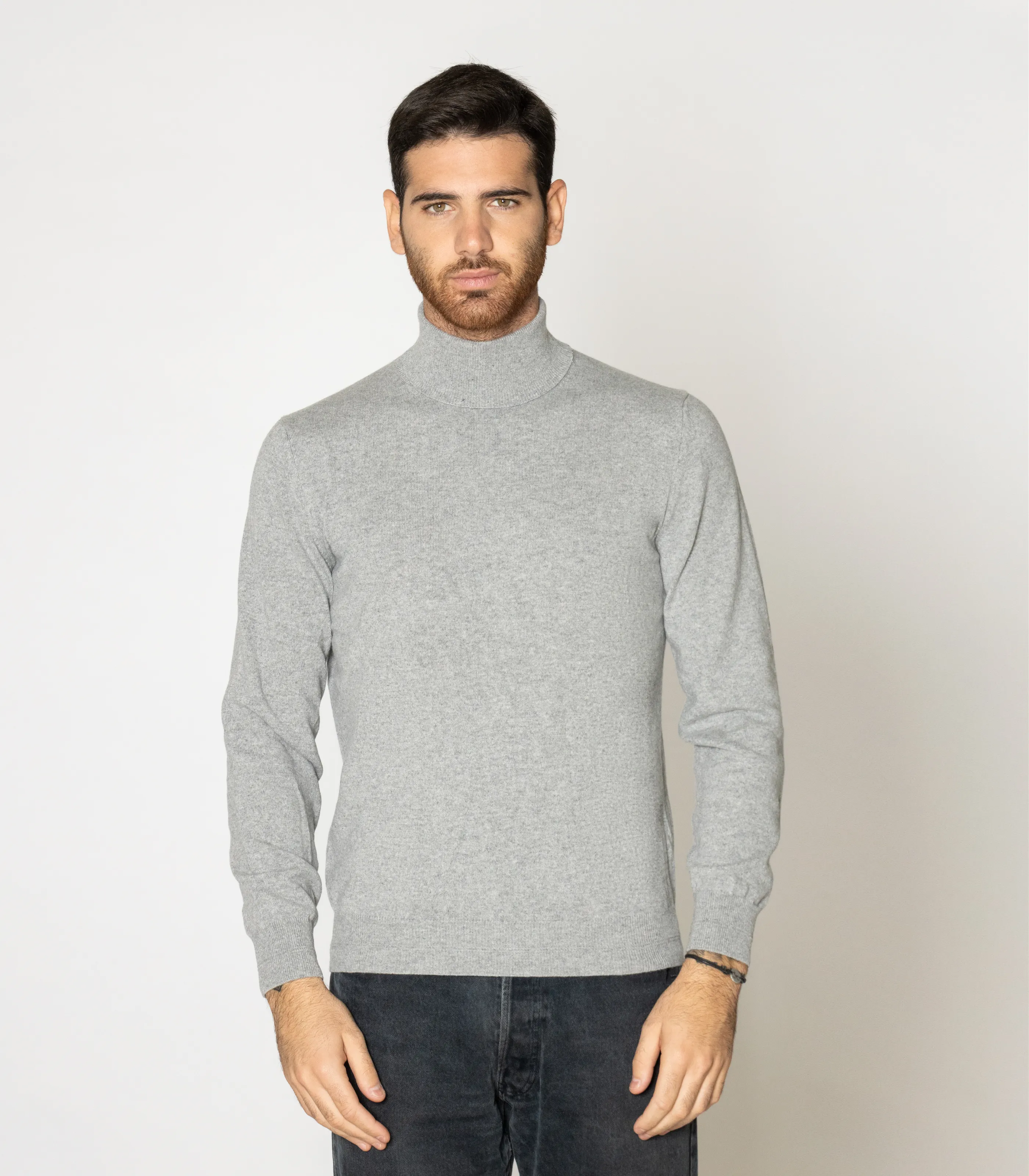 Clothes wholesale hand knitting yarn cashmere sweater men cashmere long sleeve high neck turtleneck
