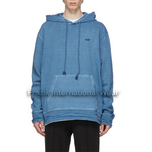 Sweat à capuche décontracté personnalisable avec logo, chaud pour l'hiver, en molleton délavé, pour hommes, avec tissu de 360 g - Product Image 4