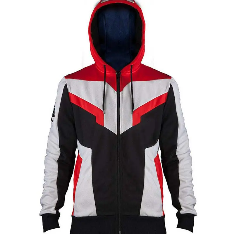 Men Zipper Marvel Quantum Endgame Quantum Realm Hoodie Quantum Realm Tech  Suit Cotton Hoodie Jacket