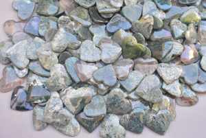 หินมอสส์อาเกตหัวใจขายส่ง,พลอยโมราทรงหัวใจหินมอสพลอยโมราลายหัวใจพลอยโมราแบบพลอยโมรา - Product Image 3