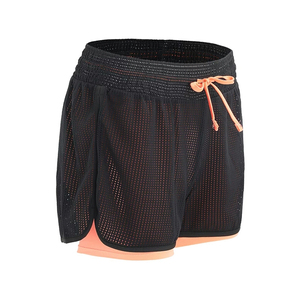 Factory-Made Adult Size Men's Double <b>Layer</b> Gym Shorts Canvas Quick Dry Casual Fitness Style Elastic Waist for Summer Workouts - Product Image 5