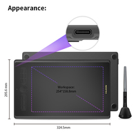 Tablette graphique de dessin numérique Huion H610X 10e anniversaire, produit d'éducation à distance, 10 pouces, grande taille