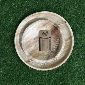 PLACA DE FOLHA DE PALMEIRA ARECA ECO FRIENDLY BIODEGRADÁVEL BOWLS PRATOS DESCARTÁVEIS FOLHA de PALMEIRA ATACADO BAMBU NATURAL TIGELA BARCO