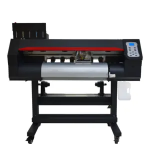 Impressora para impressora tdf 650mm, impressora filme de transferência térmica para animais de estimação, com máquina de fixação em pó, impressora de tinta branca para roupas de vestuário