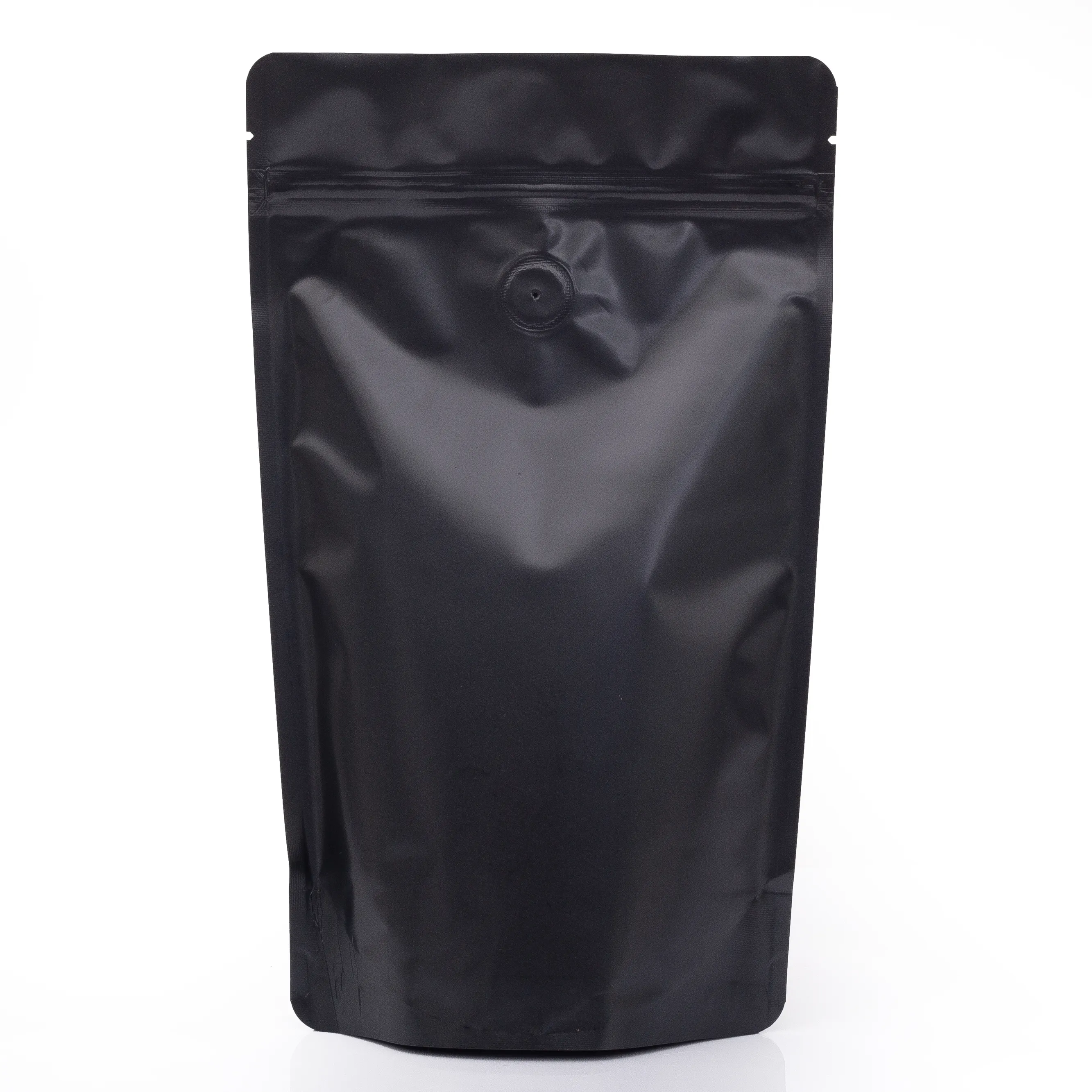 Matt Black Aluminium Doypack Gusset Bag packaging bags Zip Lock Bag Doypack Mylar Storage Food Plastic Packaging