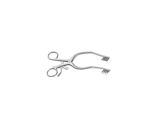 Adson-Retractor de Cerebellum, clavijas afiladas en ángulo - Product Image 2