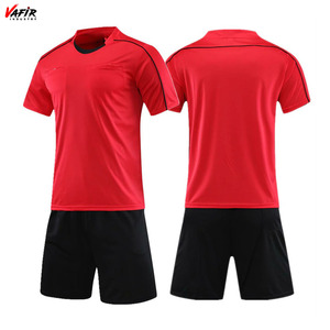 ชุดกรรมการฟุตบอลแบบมืออาชีพสำหรับทุกเพศ เสื้อแขนกุดคอกลม ชุดกางเกงขาสั้นมีกระเป๋าสามช่อง ผ้าสแปนเด็กซ์/โพลีเอสเตอร์ แห้งเร็ว - Product Image 4