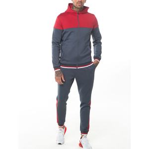 Venta al por mayor de algodón pesado de calidad superior OEM ropa deportiva personalizada para hombre chándal personalizado 2 piezas Slim Fit chándal/chándal para hombre liso chándal para hombre - Product Image 1