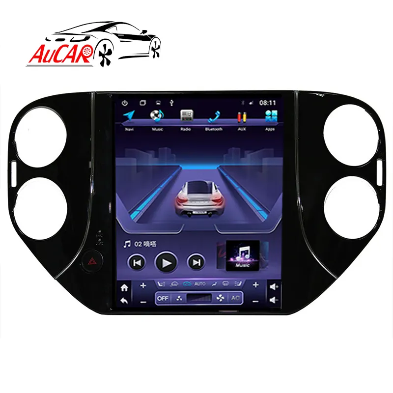 AuCar 10.4" Android 9 Car DVD Player Head Unit Video Player Car Radio Android Stereo Car GPS For Volkswagen VW Tiguan 2011-2016