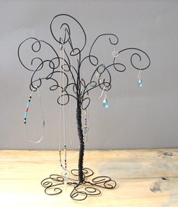 Nouveau design, porte-bijoux moderne plaqué or, porte-bijoux classique en métal et présentoir, vente en gros - Product Image 6