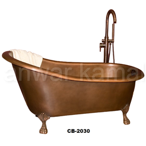 Antique Copper Claw Foot <b>Slipper</b> Comfortable Copper Bath Tub - Product Image 1