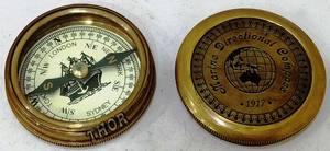 Brújula direccional Marina 1917 de latón antiguo, Mini Brújula de bolsillo Vintage de 2 pulgadas con caja de aluminio, regalo para acampar y hacer senderismo - Product Image 6