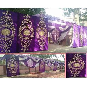 Modern Wedding <b>Party</b> Embroidered <b>Backdrop</b> Hand Embroidery <b>Backdrops</b> for Wedding Decor Royal Wedding Beautiful <b>Backdrop</b> Decor - Product Image 1