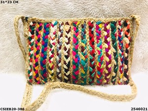 Élégant Dari Coton Jute Tissés À La Main Épaule Sling Sacs | Main Designer de Soirée Dari Coton Dames Sling Bag - Product Image 2