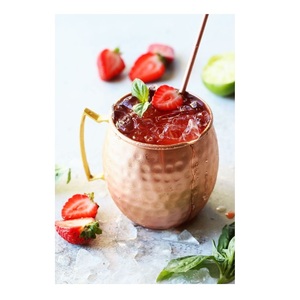 Buen diseño Moscow Mule Pure Vodka Copper Mug Precio barato Cerveza chapada en cobre Tazas de acero inoxidable fabricadas en India - Product Image 1