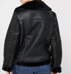 100% Unisex de cuero corta Moto chaqueta cremallera-Slim PU Biker abrigo con bolsillos en todos los colores - Product Image 2