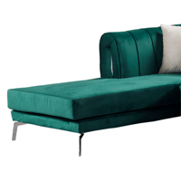 Mejor Precio, Sofá de Terciopelo Moderno de 2 Plazas, Estructura de Madera Maciza, Personalizable, Modular, Seccional, para Sala de Estar, Apartamento, Villa