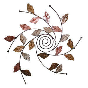 Art mural décoration intérieure de luxe en métal métallique décoratif à feuilles rondes Art mural multicolore Fini fabriqué de la meilleure qualité - Product Image 1