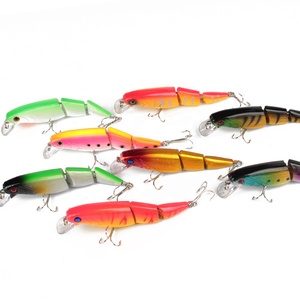 New 3 Section Fish Fishing Lure 14g colorful Minnow Hard Plastic Lure Bait Slow Sinking Swim Bait