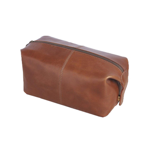 Vente en gros de sacs de toilette étanches en cuir pour femmes et hommes de style coréen de grande taille faits à la main sacs et étuis à cosmétiques de haute qualité - Product Image 5