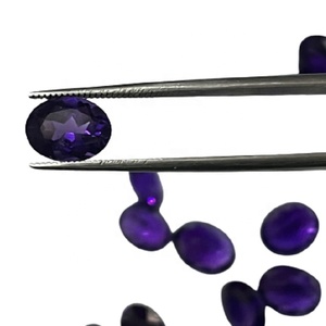 Piedra preciosa Natural Ametyest, forma ovalada, 6x8mm, 7x5mm, fina calidad, lote limpio por Sadiya internacional - Product Image 1