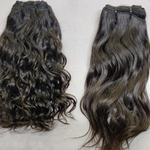 วิกผม100% ธรรมชาติขนาด10-40นิ้วผมคนดิบที่ยังไม่ผ่านการแปรรูปผมลอนนุ่มสลวยและหางม้า - Product Image 2
