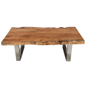 โต๊ะกาแฟทำจากไม้อะคาเซียธรรมชาติแบบโมเดิร์นขอบสดทำจากไม้มะม่วงแข็งสำหรับห้องนั่งเล่นและห้องนอน - Product Image 4