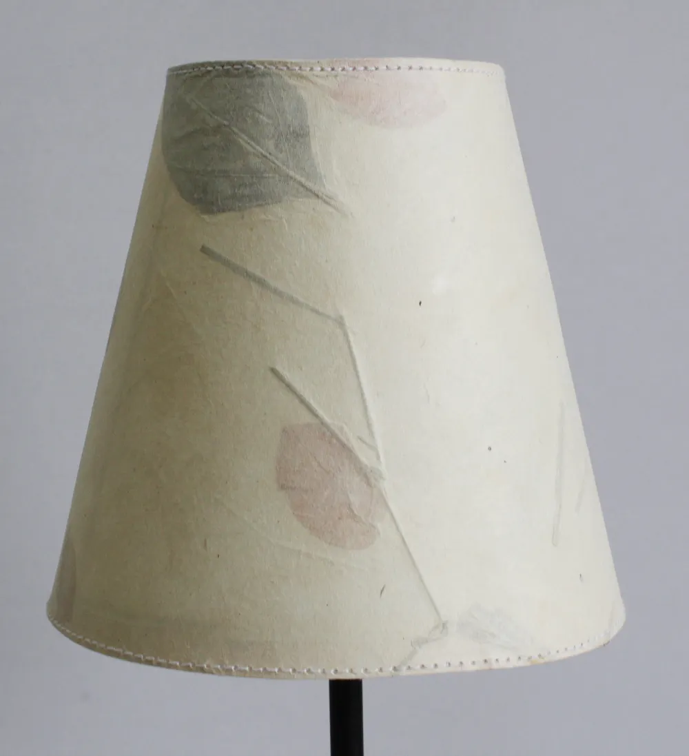Natural Hemp Fiber Along With The Grass & Flower Petals Release Spectacular Light Around Living Bed Room Lampshade