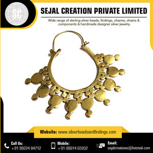 Boucles d'oreilles simples en argent sterling 925 avec avion tribal Résultats et composants de bijoux - Product Image 6