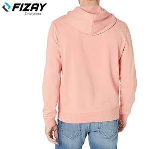 Pull-over à capuche en coton pour hommes sérigraphie personnalisée Sweat-shirt en molleton de fitness pour l'hiver coupe ajustée - Product Image 3