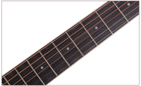 Musical Instruments Supply Factory Matt Black Color 38 39 40 Inch Beginner Kit Electric Semi Acoustic Guitar