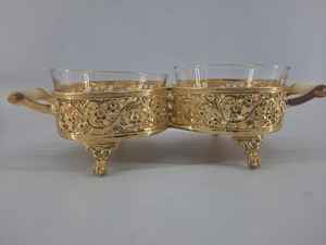 Cuenco de oro de 24 quilates para servir, artículo de regalo, tazón de fruta seca de oro de diseño único, decoración para el hogar y la Mesa - Product Image 3