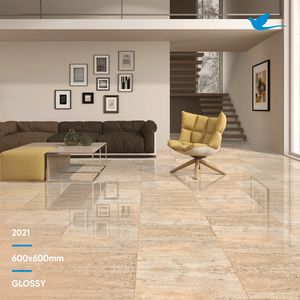 Exportateur indien de carreaux de porcelaine polonaise Surface brillante Carrelage de sol 600x600 600x1200mm du principal fabricant - Product Image 2