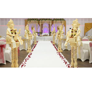 เสาคู่พร้อมพระพิฆเนศสำหรับทางเดินในงานแต่งงาน,เสาหลักทางเดินแต่งงานแบบมีสไตล์สำหรับทางเดินงานแต่งงาน - Product Image 1