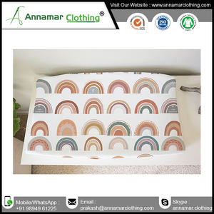 Cubierta de almohadilla cambiante para bebé, cubierta de algodón orgánico impermeable, a granel - Product Image 6