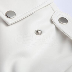 แจ็กเก็ตหนังซิปกันลมคอตั้งหนัง PU,เสื้อแจ็คเก็ตแฟชั่นดีไซน์ล่าสุดสำหรับผู้ชาย - Product Image 3