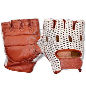 Gants de moto en cuir de chèvre, accessoires de course - Product Image 4