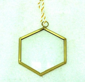 Adornos navideños Adornos elegantes de latón y vidrio - Product Image 1