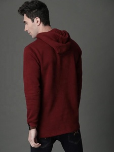 EVERGLOW — sweat-shirt à capuche pour homme, ceinture avec les bras, style Maroon, solide, nouvelle collection d'hiver - Product Image 3