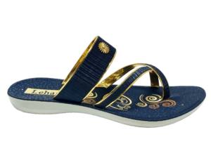 Flat Designer Crossed Strap Slipper <b>For</b> Outing And All Season <b>Ladies</b> Wear - Product Image 2