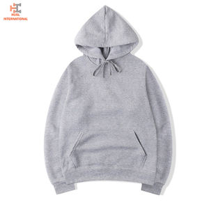 Sudadera con capucha de lana de gran tamaño 500 Gsm para hombre, 100% de algodón liso, logotipo bordado, patrón largo estampado para invierno, triangulación de envíos - Product Image 4