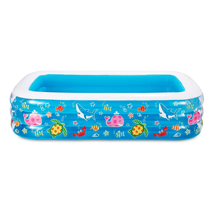 <span class=keywords><strong>Piscine</strong></span> gonflable sur le thème de l'océan, durable, résistante aux perforations, piscines pour enfants, jeux d'eau en plein air, jardin, cour - Product Image 3