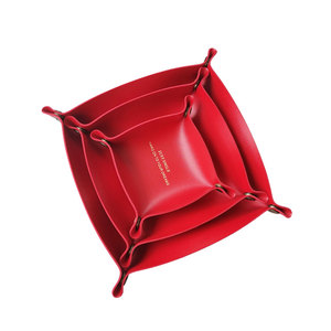 Cadeau promotionnel, mini plateau en cuir PU imprimé avec logo personnalisé - Product Image 4