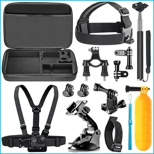 Accessoires pour caméra K-6 Kit d'accessoires 15-en-1 pour Gopro Hero 9 gopro12