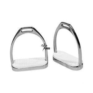 Gran oferta, logotipo personalizado, estribos de Carreras de Caballos occidentales, equipo de seguridad ecuestre de acero inoxidable de alta calidad para montar - Product Image 4